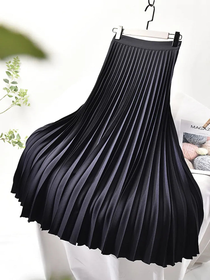 Clara | Women’s Spring Pleated Maxi Skirt