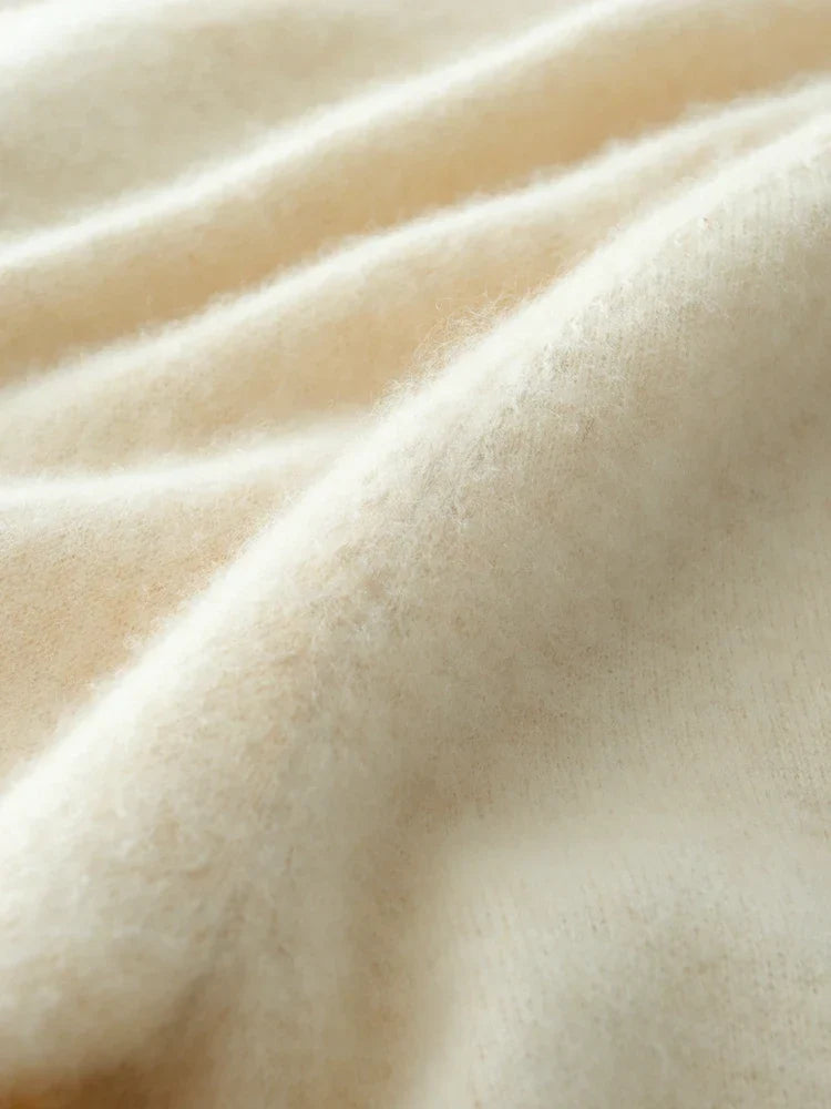 Women’s Cashmere Wrap Sweater – Soft Crossover Knit for Effortless Elegance