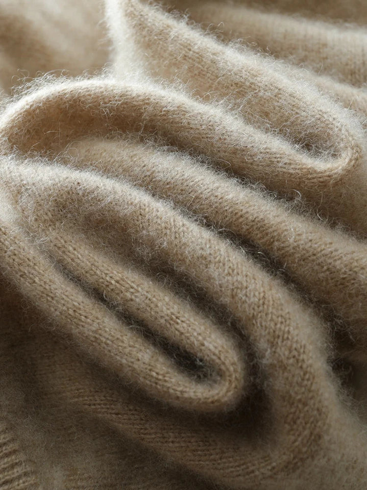 Women’s Cashmere Wrap Sweater – Soft Crossover Knit for Effortless Elegance