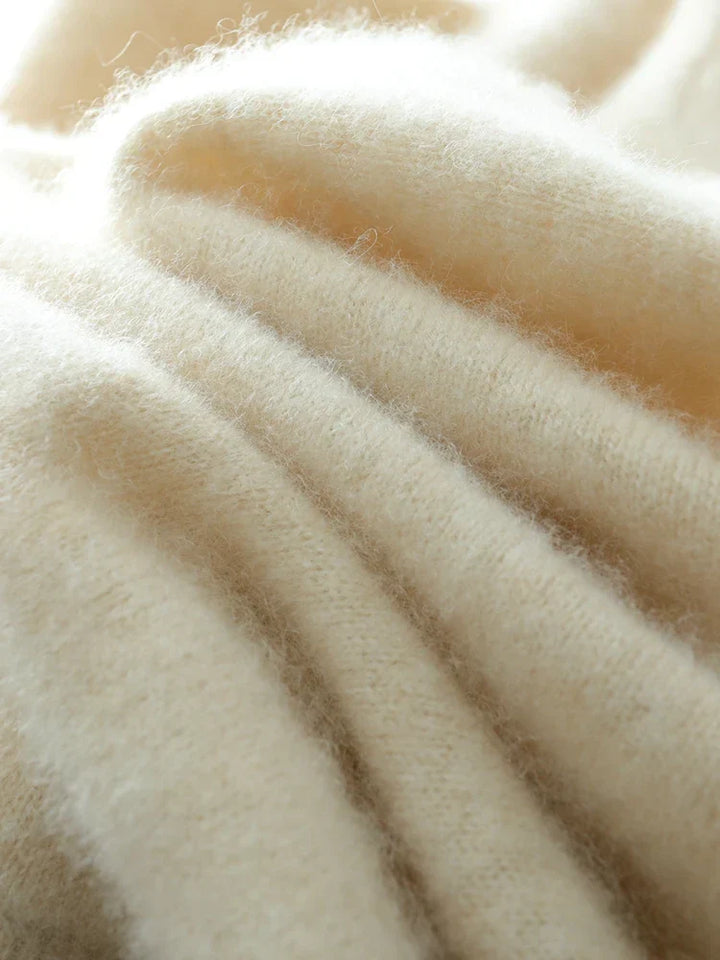 Women’s Cashmere Wrap Sweater – Soft Crossover Knit for Effortless Elegance