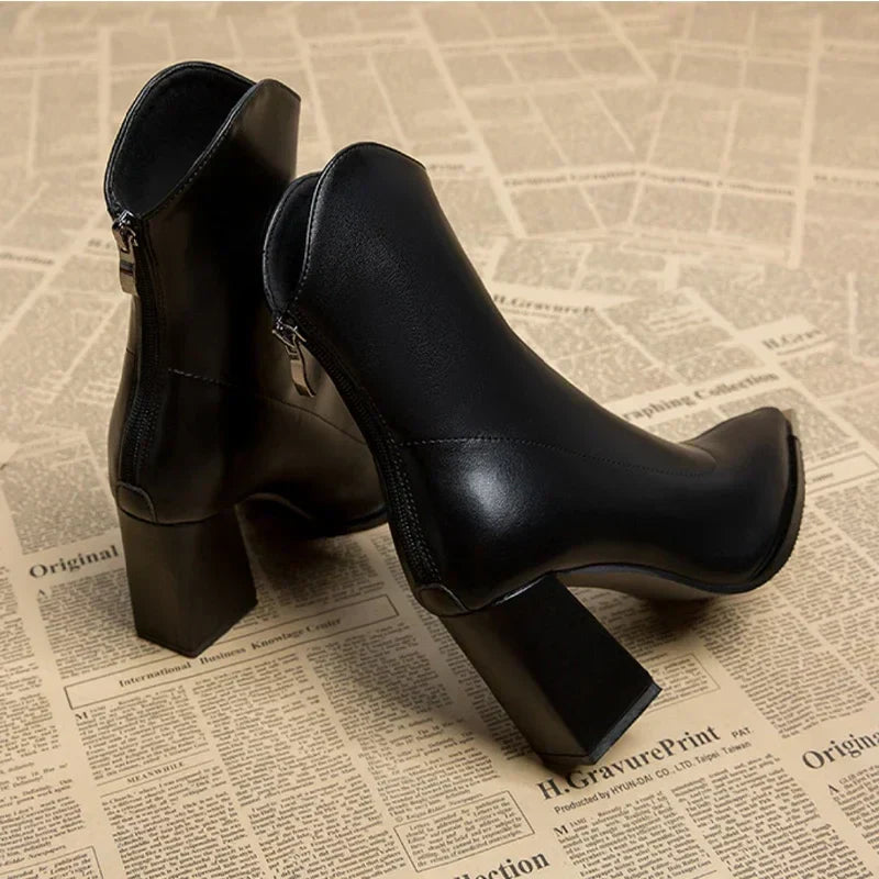 Abigail | Women’s Spring Pointed Heel Ankle Boots