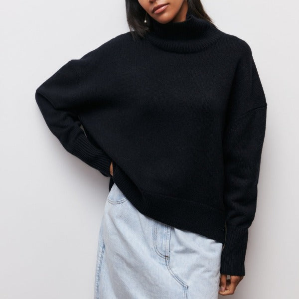 Avery™ | High Neck Cashmere Pullover