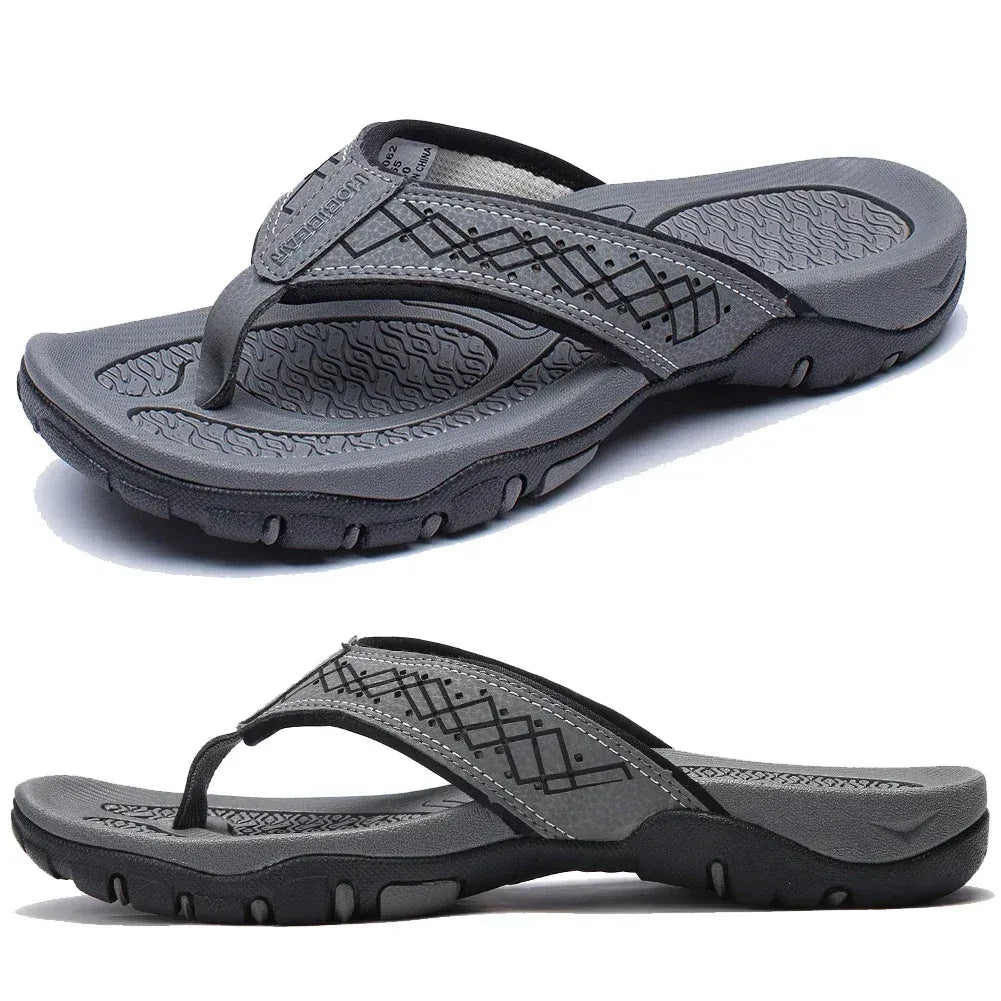 Men's Athletic Flip Flops With Orthopedic Arch Support