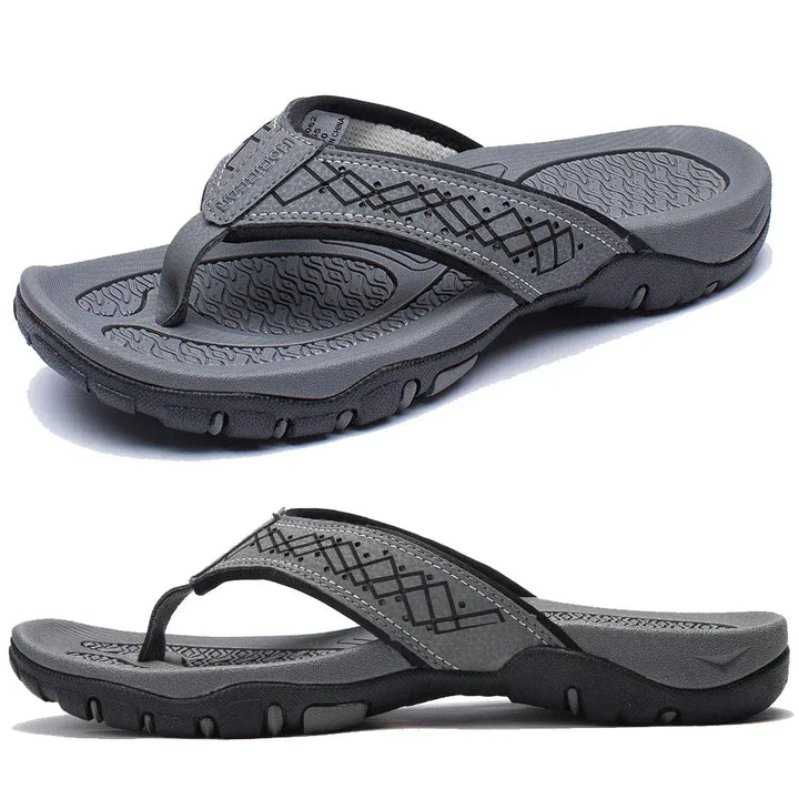 Men's Athletic Flip Flops With Orthopedic Arch Support
