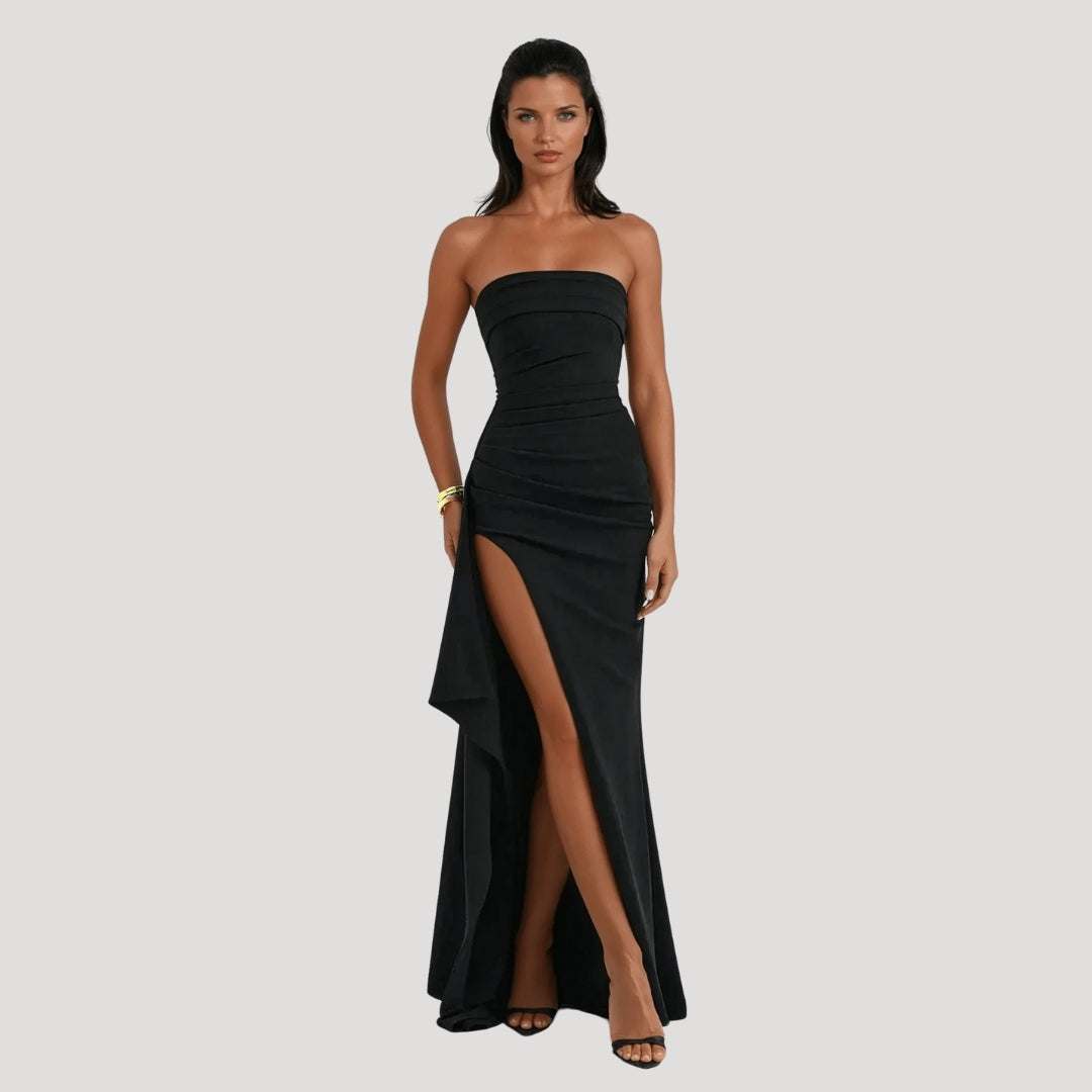 Kimberly | Women Wedding Guest Strapless Maxi Dress