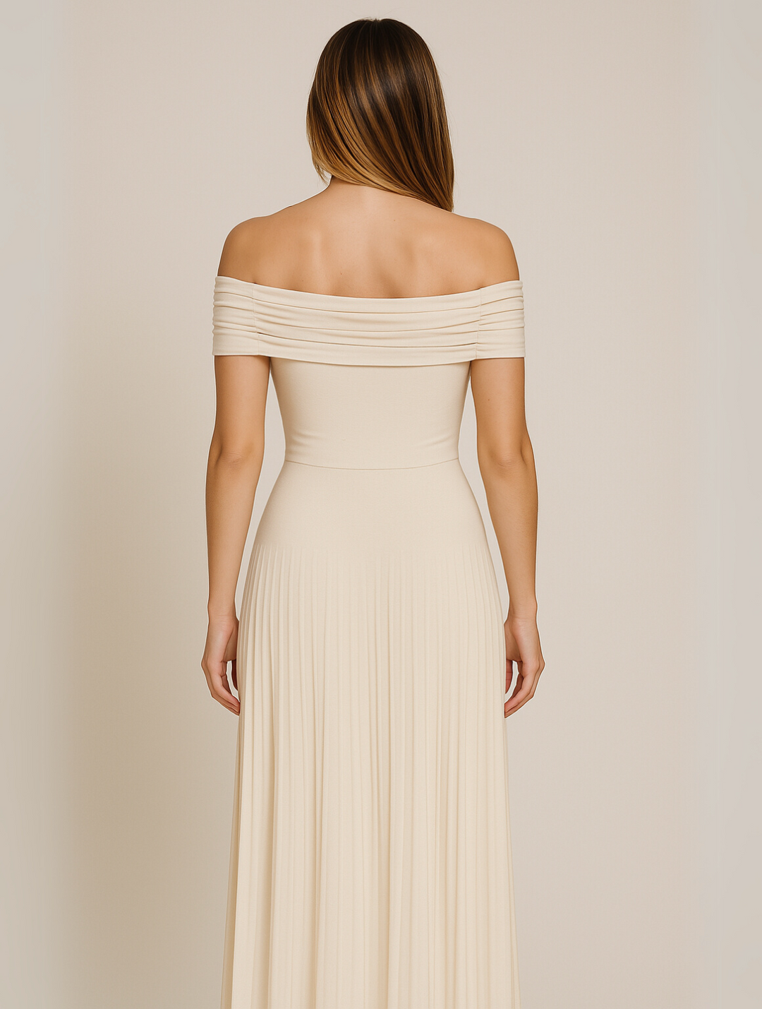Arden | Women's Wedding Guest Pleated Maxi Dress