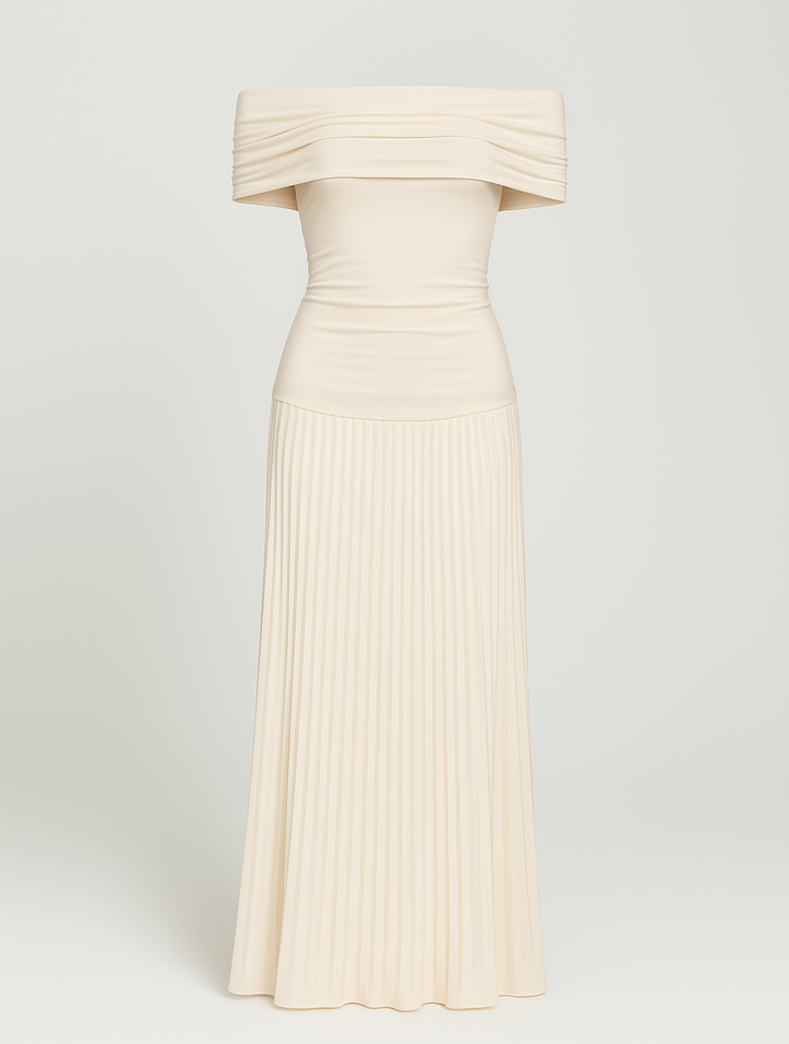 Arden | Women's Wedding Guest Pleated Maxi Dress