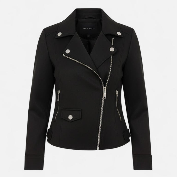 Joneex | Women’s Slim Lapel Zip Jacket with Pockets