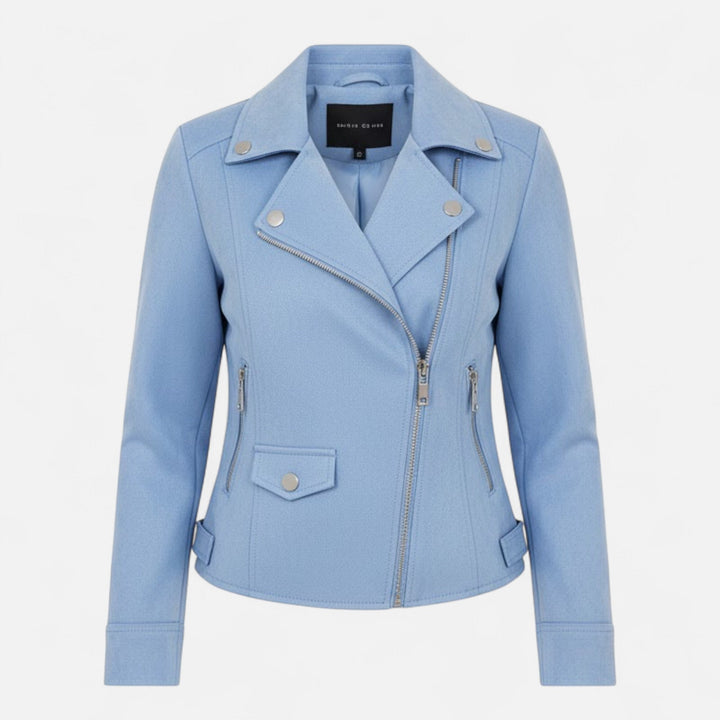 Joneex | Women’s Slim Lapel Zip Jacket with Pockets