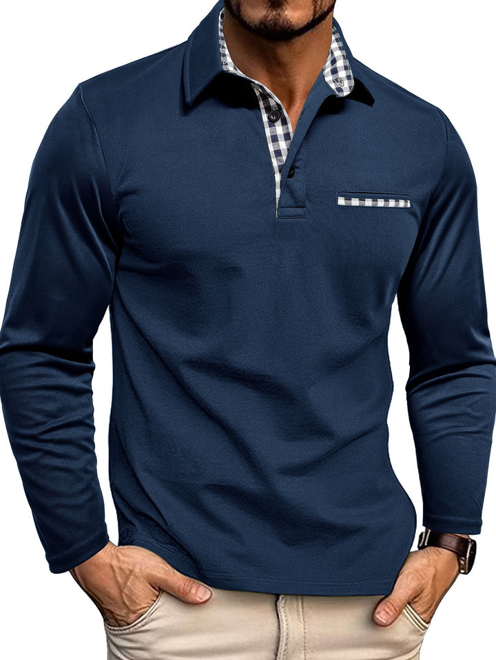 Bryan - Long-sleeved Polo Shirt