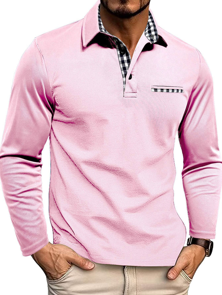 Bryan - Long-sleeved Polo Shirt