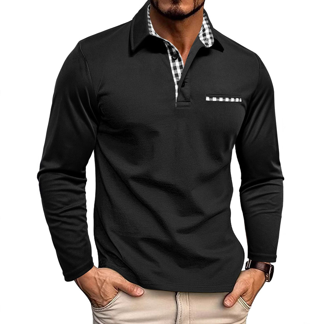 Bryan - Long-sleeved Polo Shirt