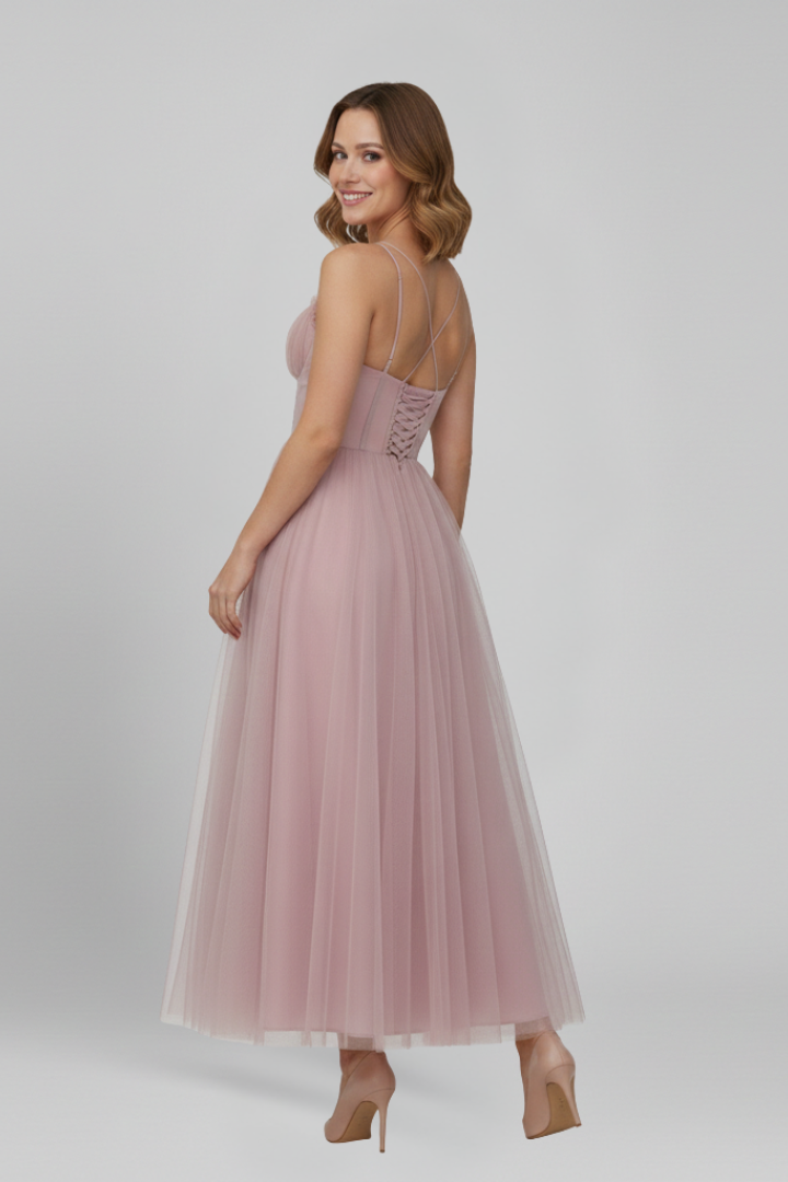 Bella | Women’s Strapless Tulle Skirt Maxi Dress