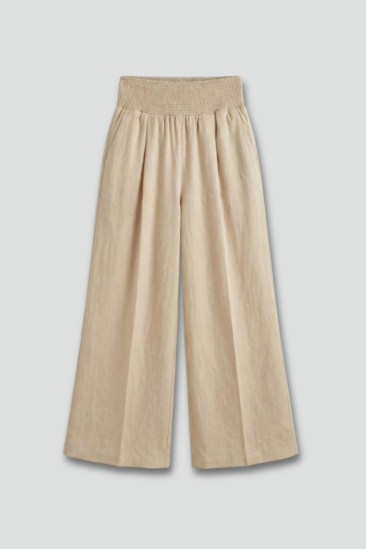Bethany | Women’s Palazzo Trousers with High Waist and Pleats