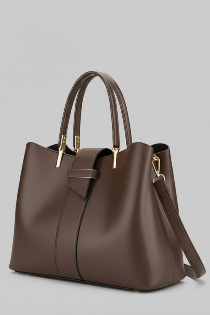 Bethany | Women’s Structured Shoulder Bag with Handles and Strap
