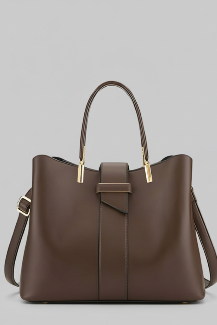 Bethany | Women’s Structured Shoulder Bag with Handles and Strap