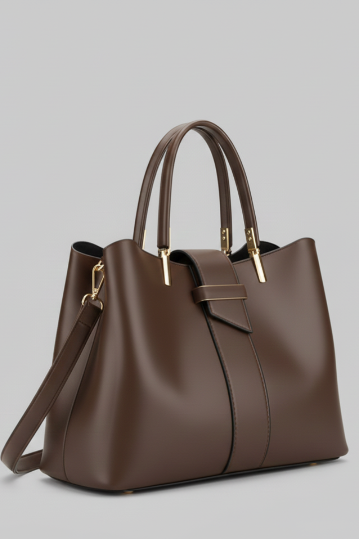 Bethany | Women’s Structured Shoulder Bag with Handles and Strap