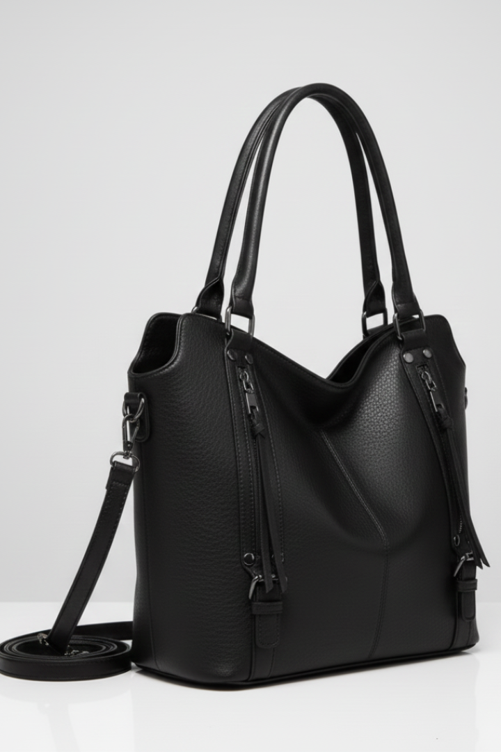 Bonnie  | Women’s Classic Tote Bag with Dual Handles and Zip Closure