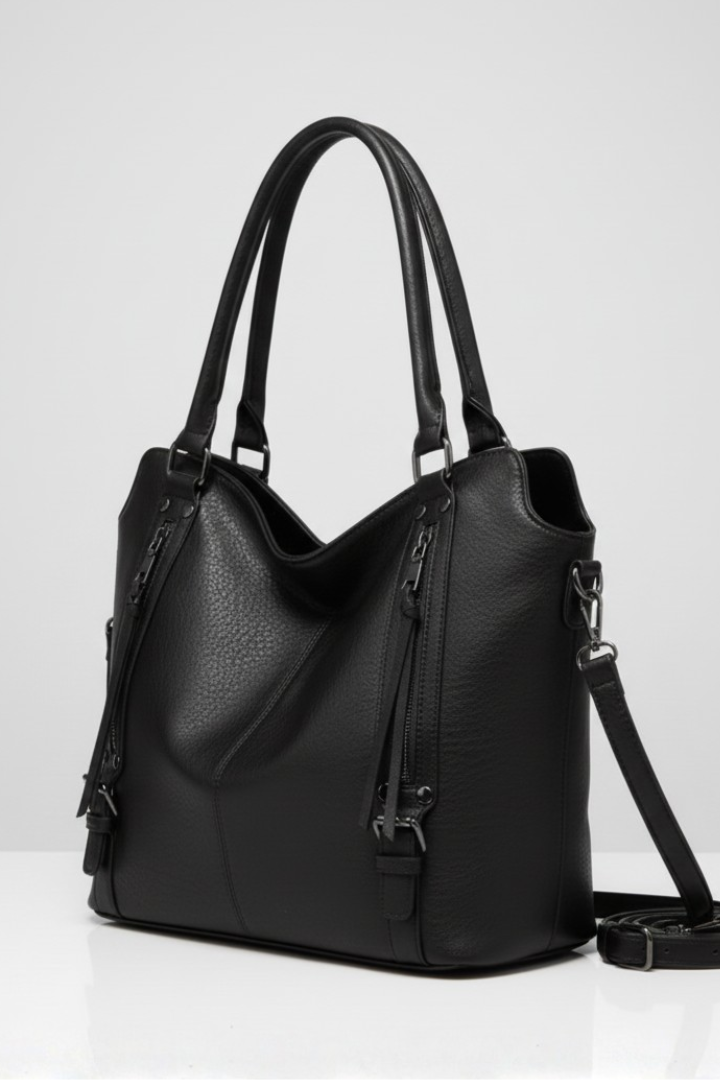 Bonnie  | Women’s Classic Tote Bag with Dual Handles and Zip Closure