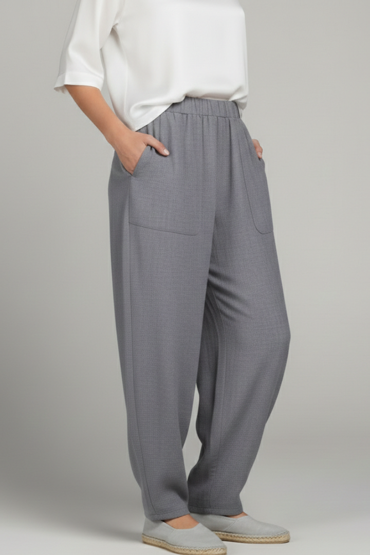Bianca | Women’s Trousers with Elastic Waist and Side Pockets