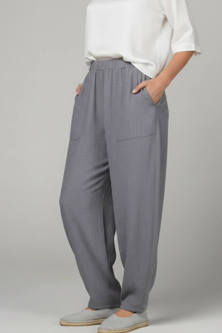 Bianca | Women’s Trousers with Elastic Waist and Side Pockets