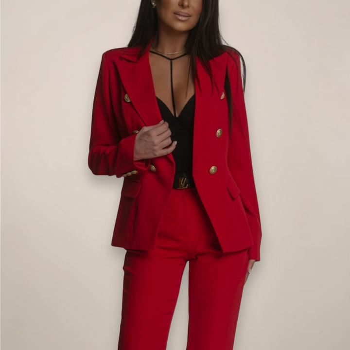 Ava | Women’s Two Piece Tailored Blazer Suit Set