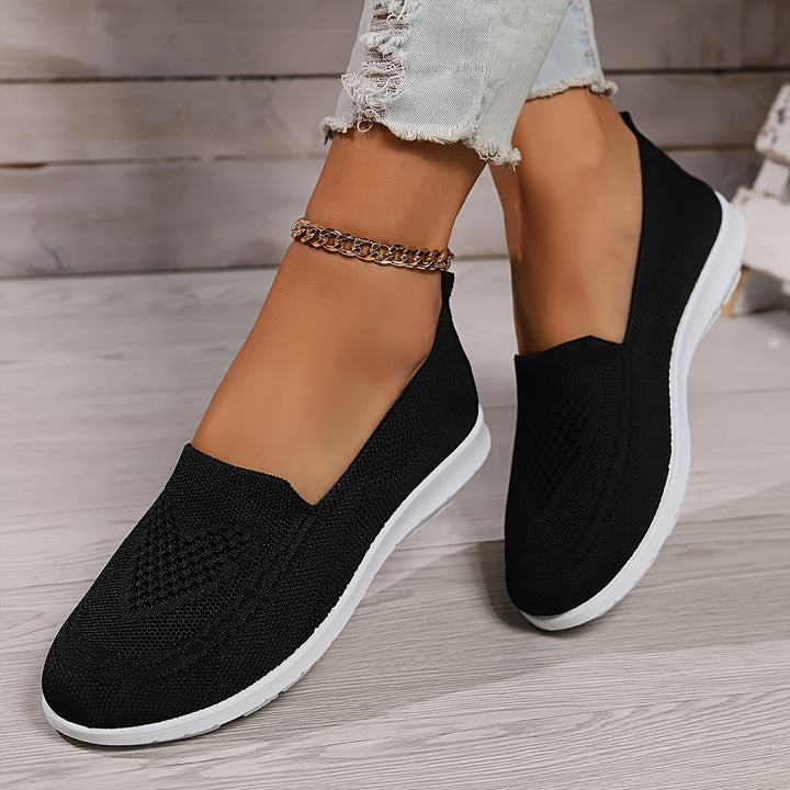 Women’s Low-Top Slip-On Sneakers - Textured Finish