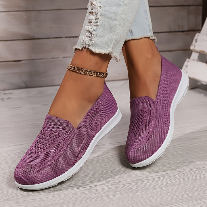 Women’s Low-Top Slip-On Sneakers - Textured Finish
