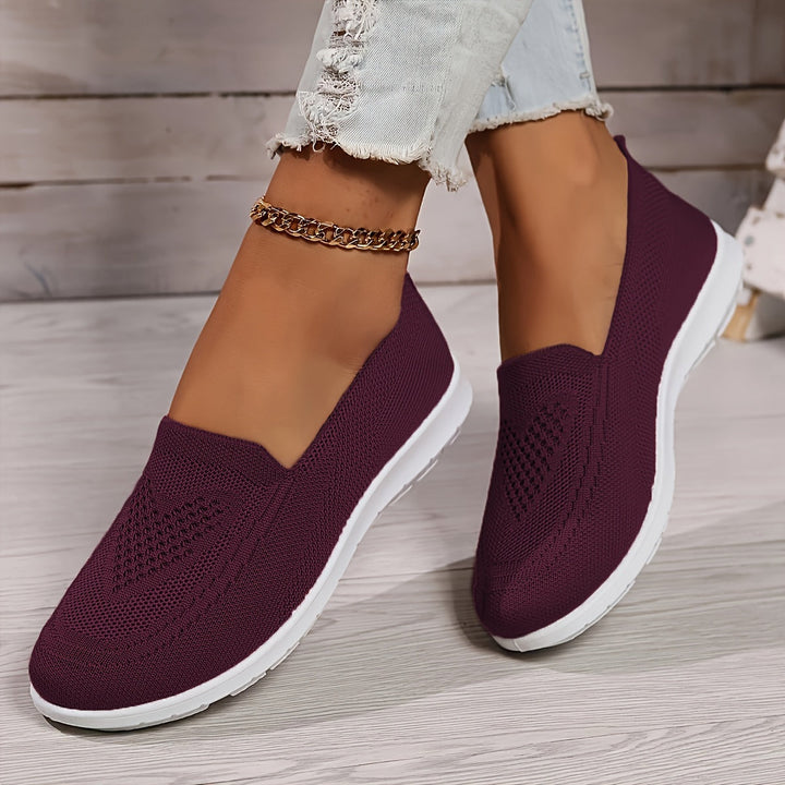 Women’s Low-Top Slip-On Sneakers - Textured Finish