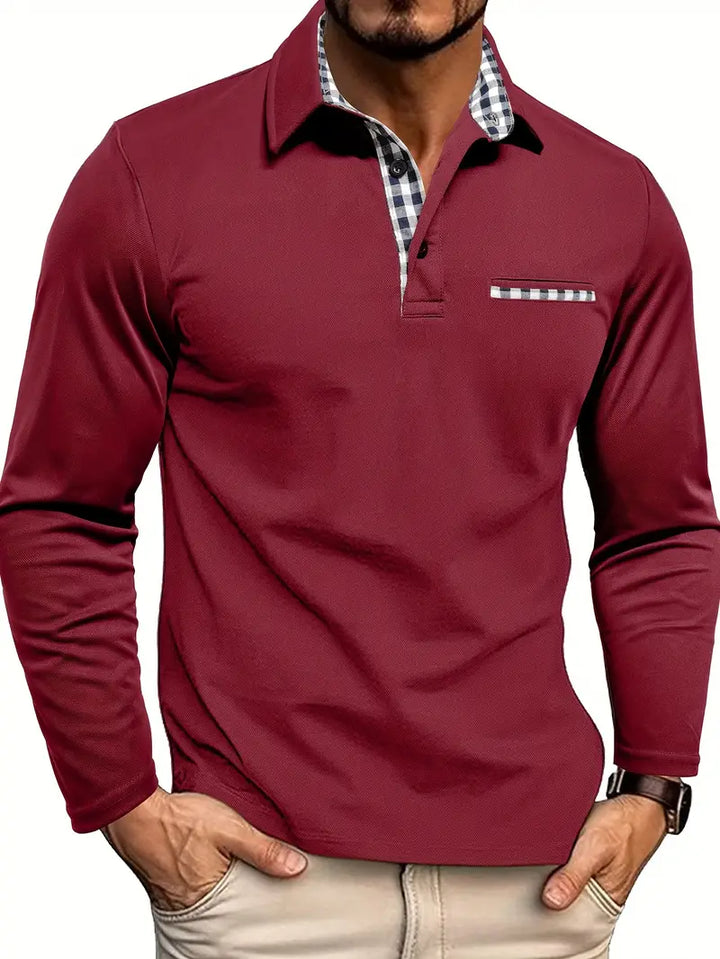 Bryan - Long-sleeved Polo Shirt