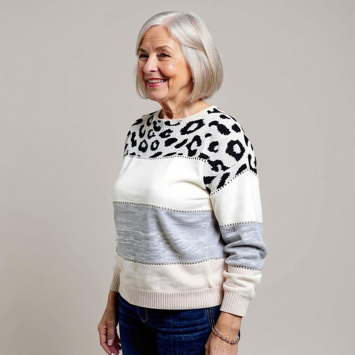 Pascalina | Leopard Print Casual Sweater