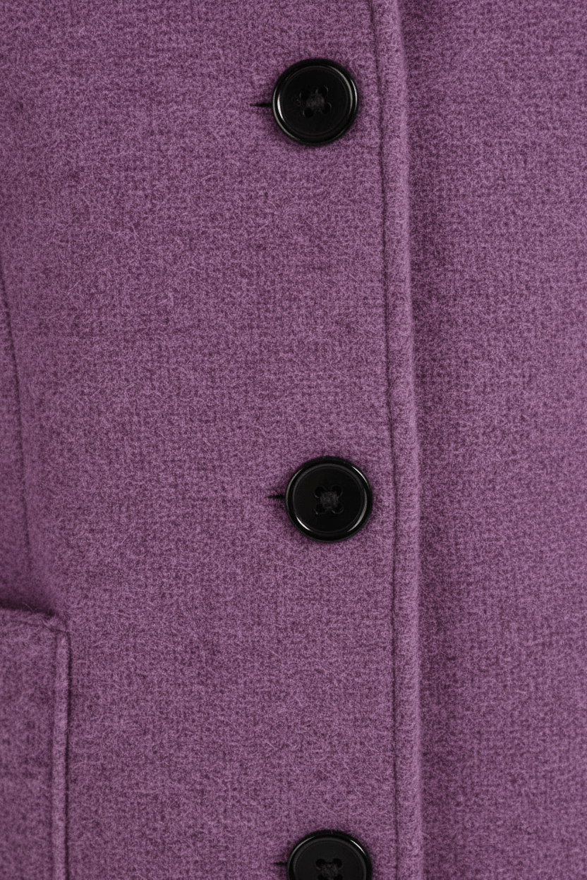 Joneex | Elara – Women’s Wool Blend Coat with Stand Collar and Pockets