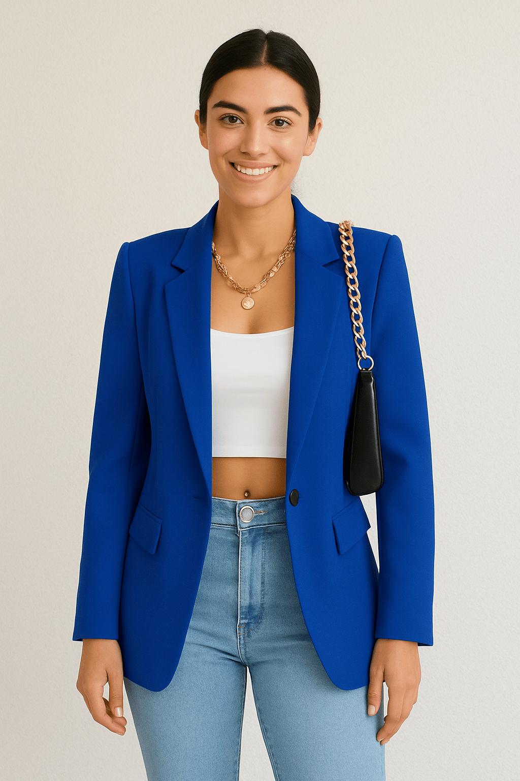 Women’s Fashion Blazer – Tailored Streetwear Chic Jacket