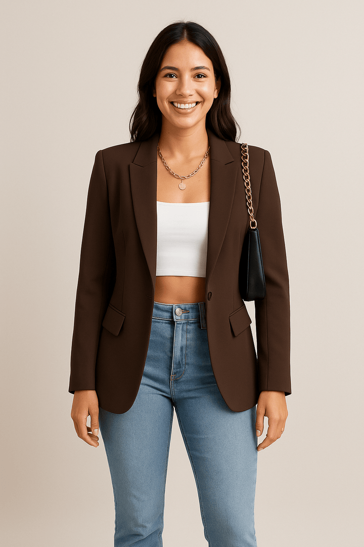 Women’s Fashion Blazer – Tailored Streetwear Chic Jacket
