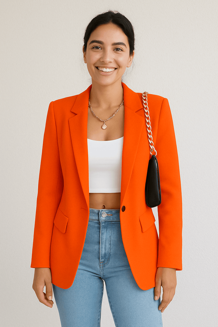 Women’s Fashion Blazer – Tailored Streetwear Chic Jacket