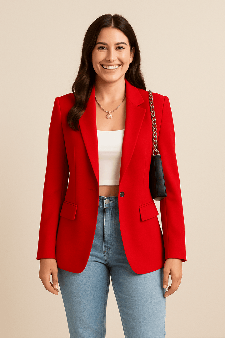 Women’s Fashion Blazer – Tailored Streetwear Chic Jacket