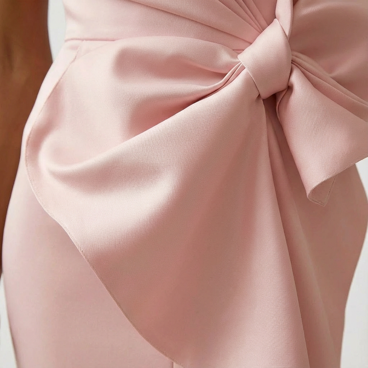 Keira | Women’s Midi Mother Of The Bride Dress with Front Bow