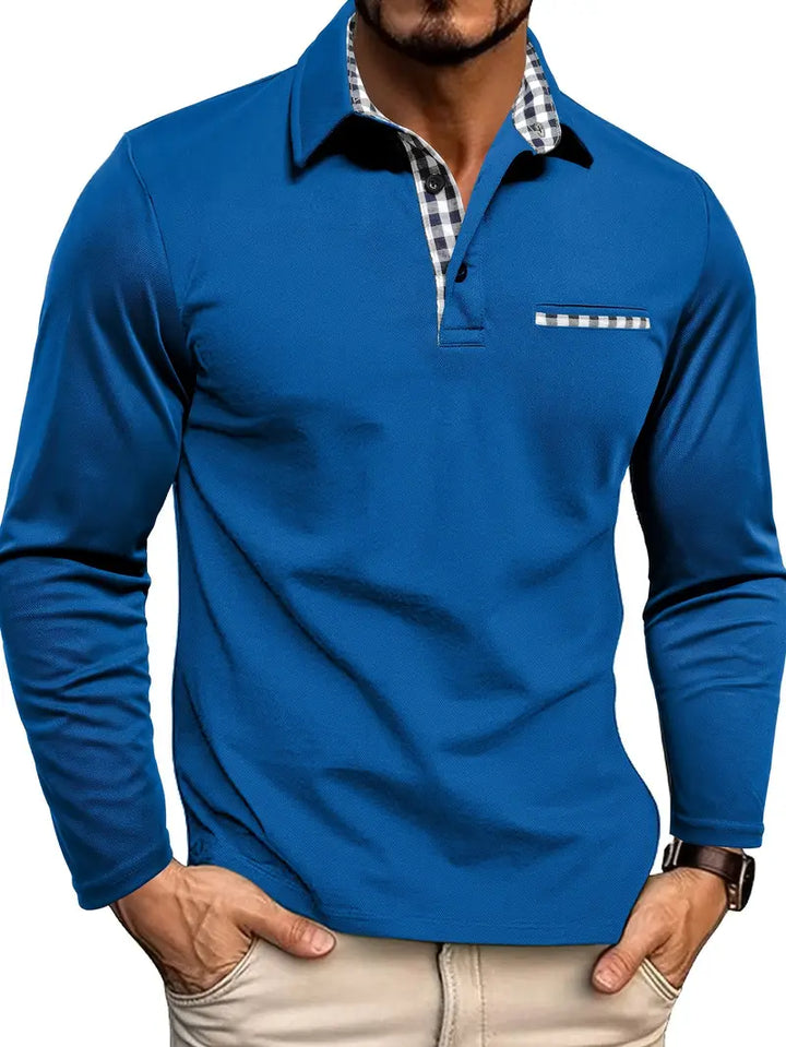 Bryan - Long-sleeved Polo Shirt