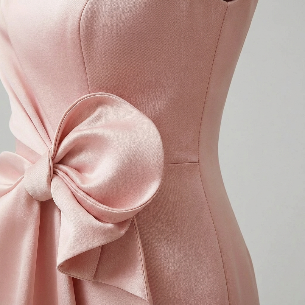 Keira | Women’s Midi Mother Of The Bride Dress with Front Bow