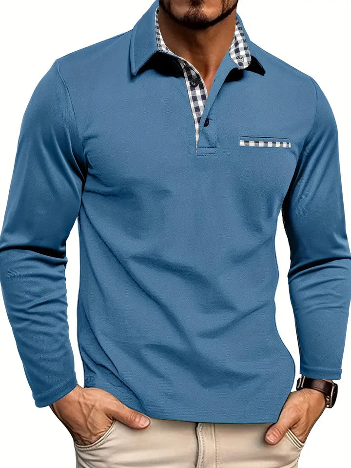 Bryan - Long-sleeved Polo Shirt