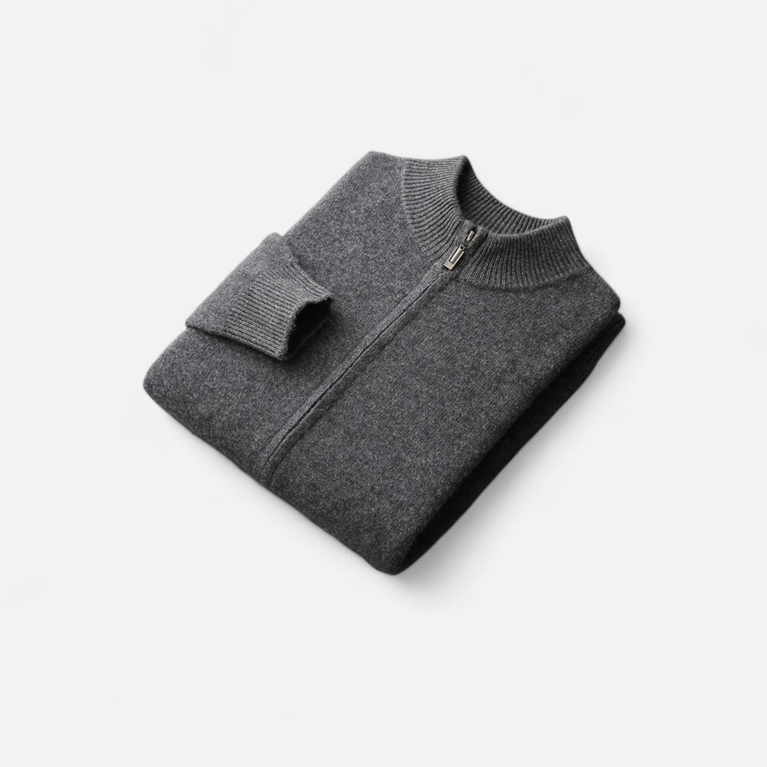 Joneex | Men’s Merino Wool Zip Sweater