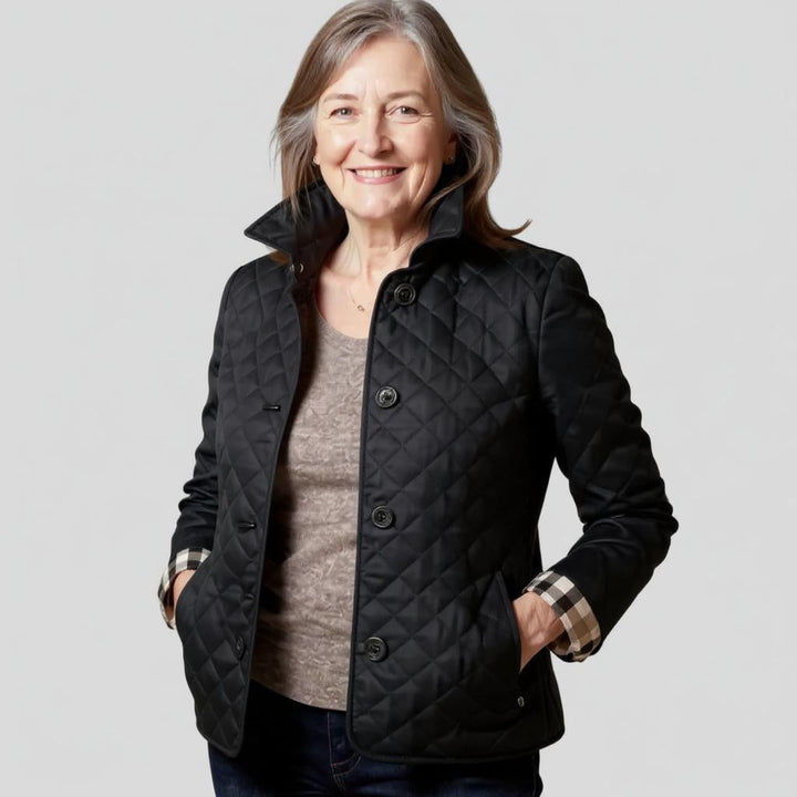 Verity | Casual Quilted Jacket with Turned-Down Collar