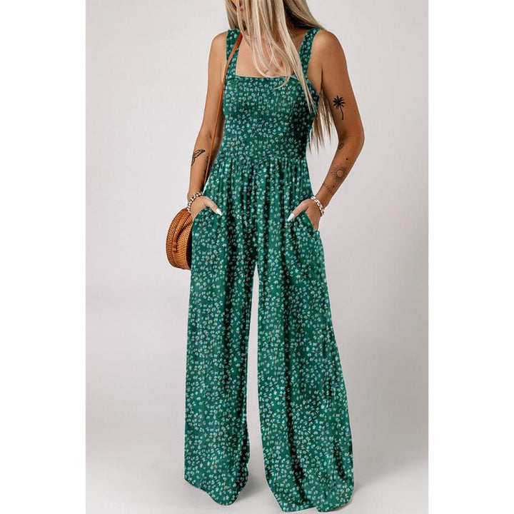 Beatrice | Women’s Elegant Spring Floral Wide-Leg Jumpsuit