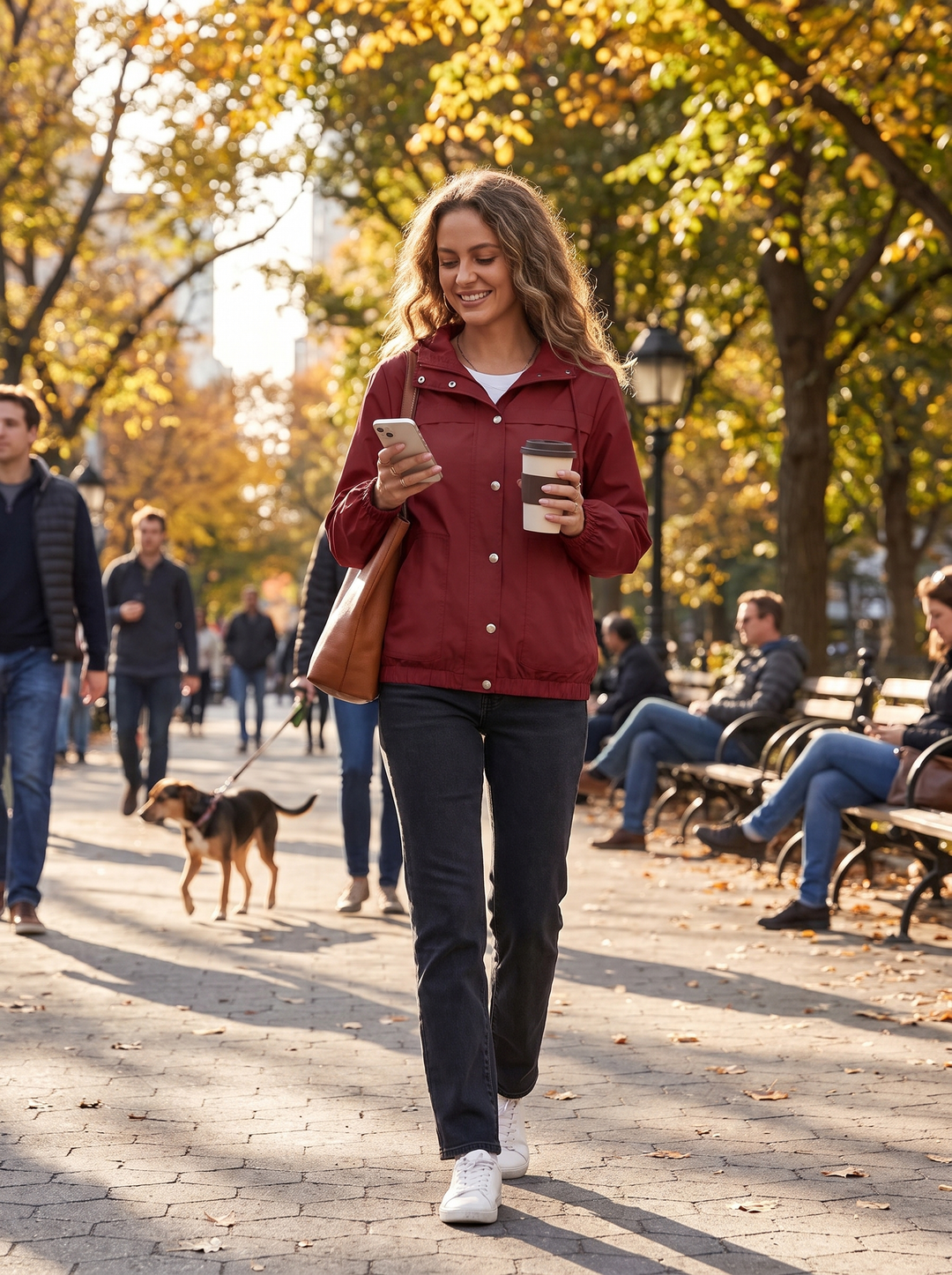 Gabriella Walking Coat lifestyle 3