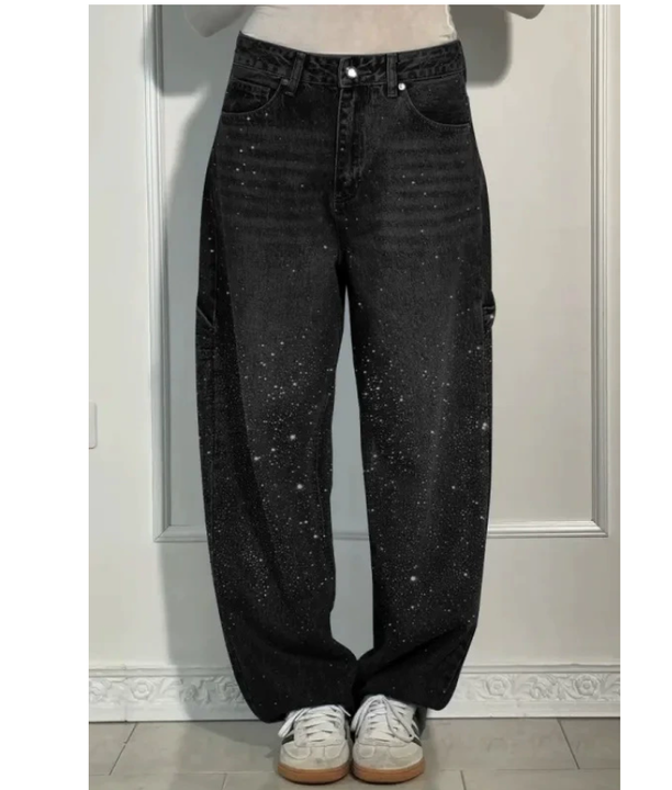 Women's Balloon Denim Pants | Versatile Style