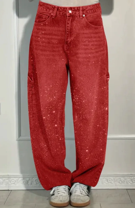 Women's Balloon Denim Pants | Versatile Style