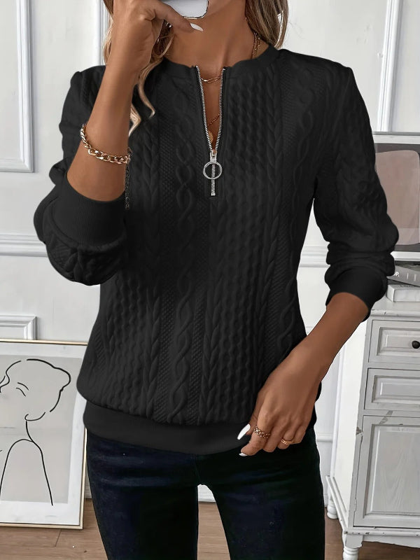 Bonnie | Women’s Elegant Spring Half-Zip Top