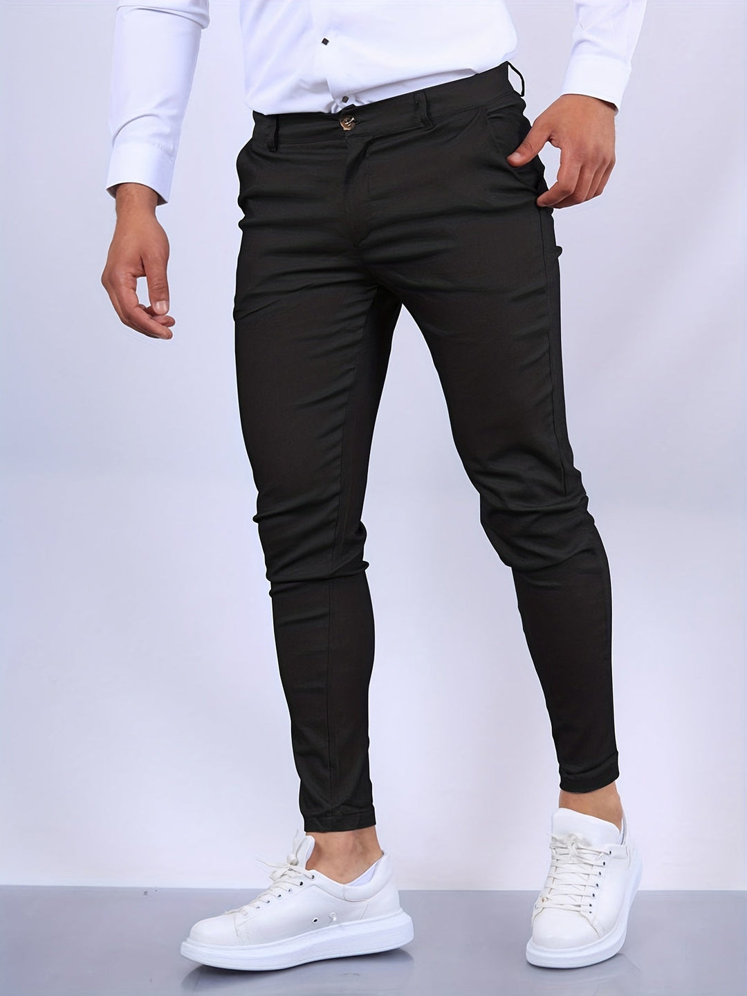 Modern Men's Skinny-Fit Chino Pants with Stretch