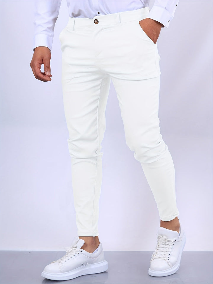 Modern Men's Skinny-Fit Chino Pants with Stretch