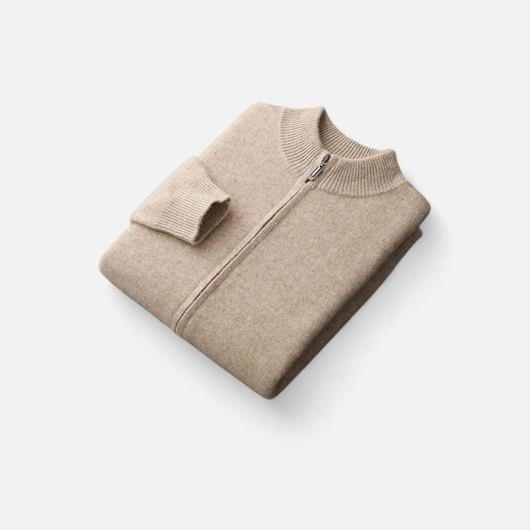 Joneex | Men’s Merino Wool Zip Sweater